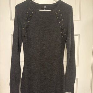 Charcoal Sweater Dress